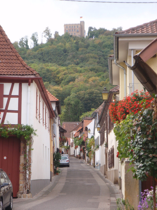 The view up a Hambach street (westward).